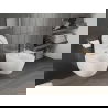 Mexen Carmen Rimless Tornado WC bowl with slim soft-close seat, duroplast, gloss white - 30880400T
