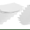 Mexen Carmen Rimless Tornado WC Bowl with Slim Soft-Close Seat, Duroplast, Glossy White - 30880500T