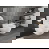 Mexen Carmen Rimless Tornado WC Bowl with Slim Soft-Close Seat, Duroplast, Glossy White - 30880500T