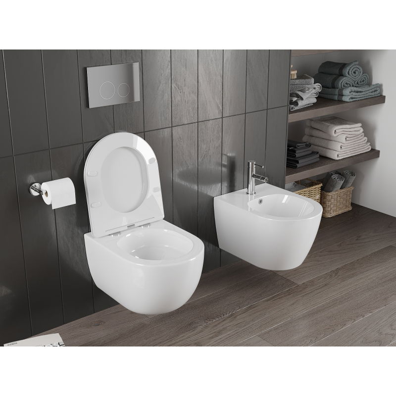 Mexen Carmen Rimless Tornado Toilet Bowl, White Gloss - 3388XX00T