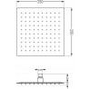 Mexen Uno DR02 concealed shower set, gold - 71435DR02-50