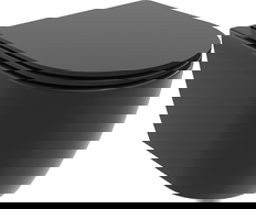 Mexen Carmen Rimless Tornado WC bowl with slim slow-closing duroplast seat, black matte - 30881085T