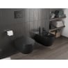 Mexen Carmen Rimless Tornado WC bowl with slim slow-closing duroplast seat, black matte - 30881085T