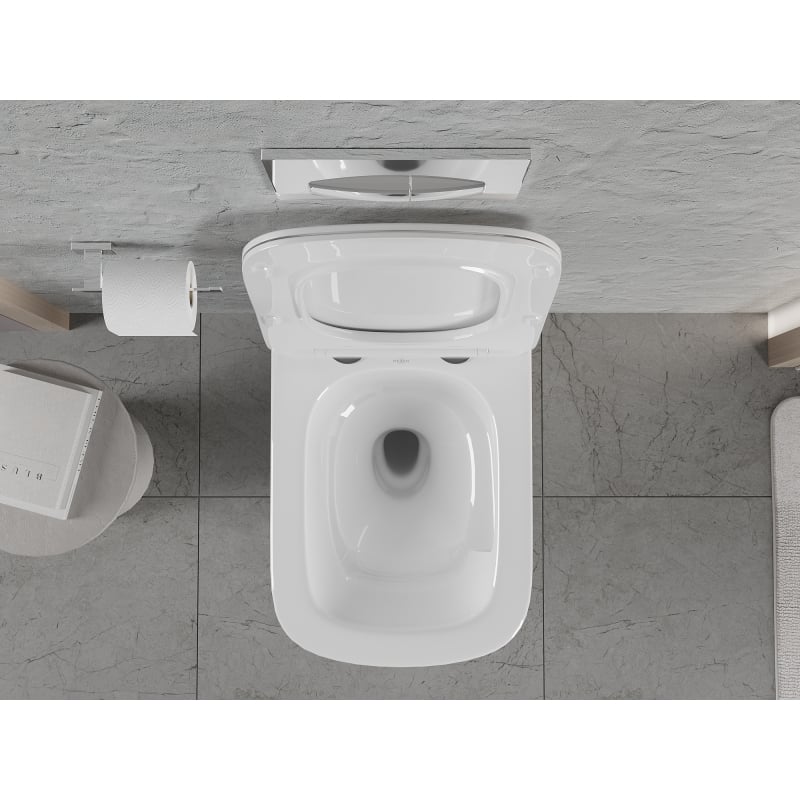 Mexen Riva Rimless Tornado Toilet Bowl, Glossy White - 3363XX00T
