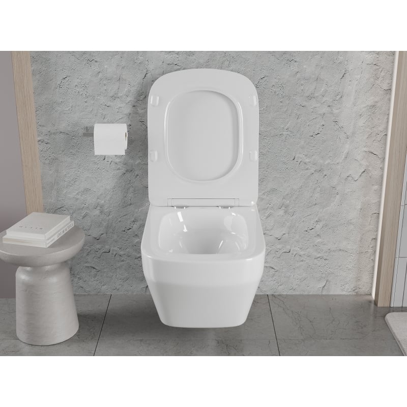 Mexen Riva Rimless Tornado Toilet Bowl, Glossy White - 3363XX00T
