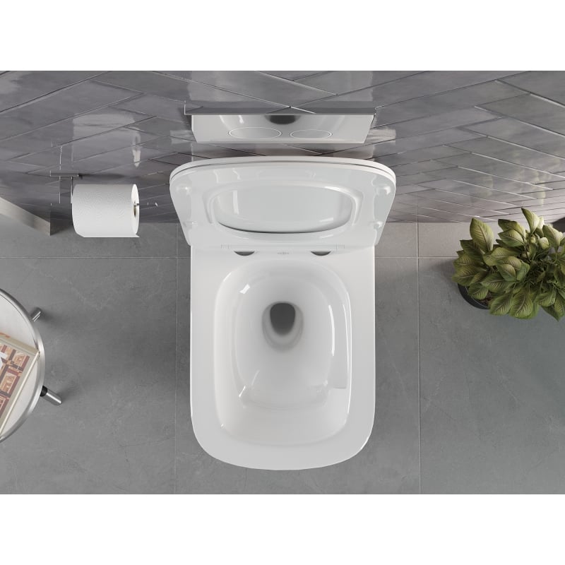 Mexen Vivo Rimless Tornado WC Bowl, White Gloss - 3361XX00T