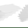 Mexen Riva Rimless Tornado toilet bowl with slim soft-close seat, duroplast, glossy white - 30630200T