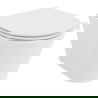 Mexen Rico Rimless Tornado toilet bowl with slow-close slim seat, duroplast, glossy white - 30720300T