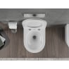 Mexen Rico Rimless Tornado toilet bowl with slow-close slim seat, duroplast, glossy white - 30720300T
