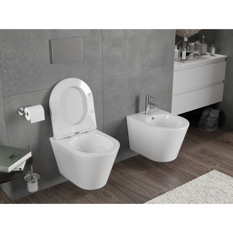 Mexen Rico Rimless Tornado Toilet Bowl, White Gloss - 3372XX00T