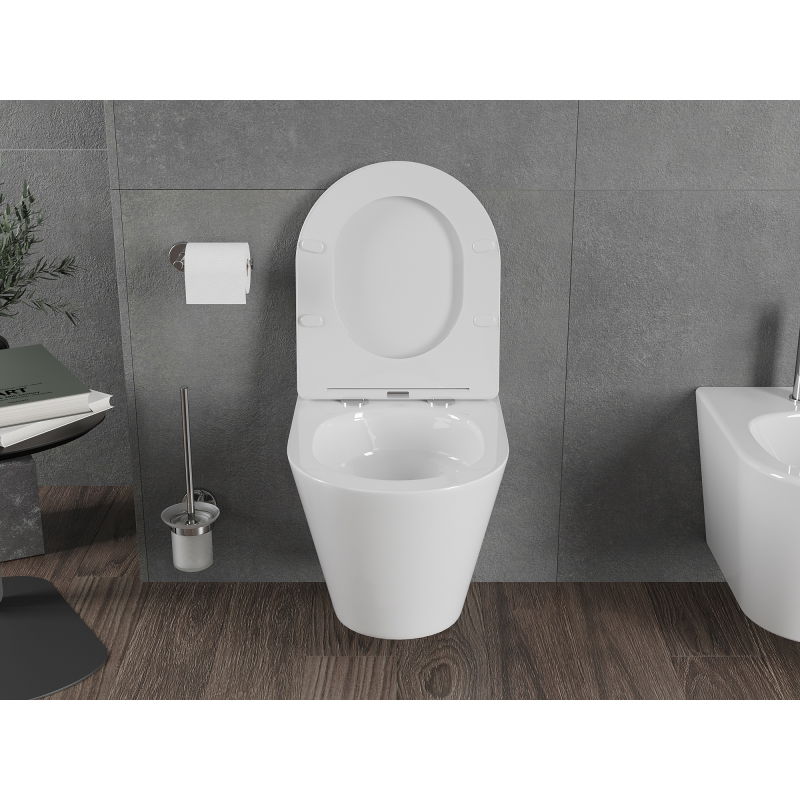 Mexen Rico Rimless Tornado Toilet Bowl, White Gloss - 3372XX00T