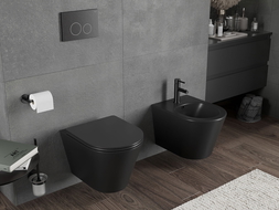 Mexen Rico Rimless Tornado WC Bowl, Matte Black - 3372XX85T