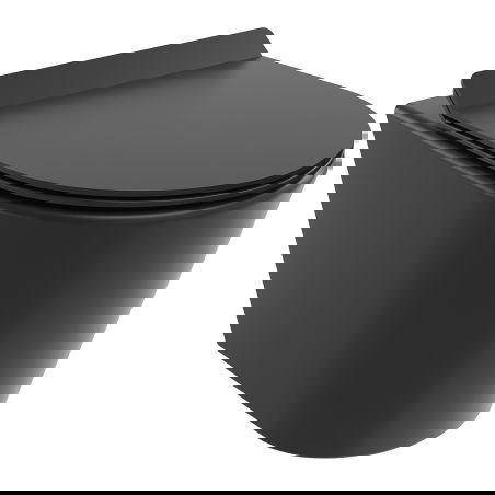 Mexen Rico WC bowl Rimless Tornado with soft-close slim seat, duroplast, black matte - 30720185T