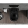 Mexen Rico Rimless Tornado WC Bowl with Slow-Close Slim Seat, Duroplast, Black Matte - 30721085T