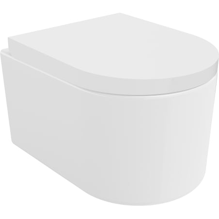 Mexen Sofia Rimless Tornado toilet bowl with soft-close seat, hard, duroplast, high-gloss white - 30540200T