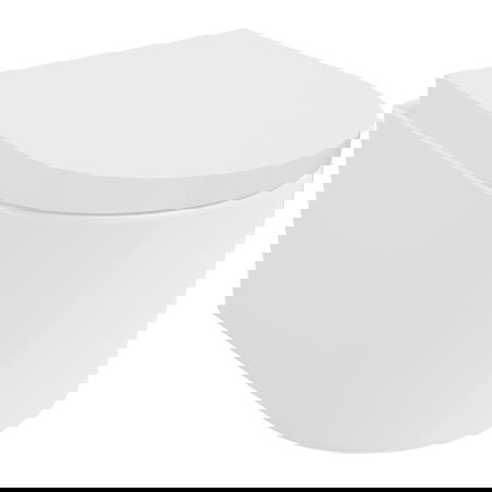 Mexen Sofia WC Bowl Rimless Tornado with Soft-Close Seat Hard, Duroplast, Glossy White - 30540200T