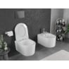 Mexen Sofia WC Bowl Rimless Tornado with Slim Soft-Close Seat, Duroplast, Glossy White - 30540300T