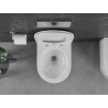 Mexen Sofia Rimless Toilet Bowl Tornado with Slim Soft-Close Seat, Duroplast, Glossy White - 30540400T