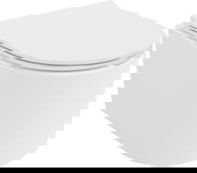 Mexen Sofia Rimless Tornado WC Bowl with Soft-Close Slim Seat, Duroplast, Glossy White - 30540500T