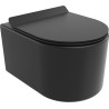 Mexen Sofia WC bowl Rimless Tornado with soft-close slim seat, duroplast, matte black - 30540185T