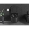 Mexen Sofia WC bowl Rimless Tornado with soft-close slim seat, duroplast, matte black - 30540185T