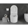 Mexen Sofia Rimless Toilet Bowl with Soft-Close Slim Seat, Duroplast, Glossy White - 30540500