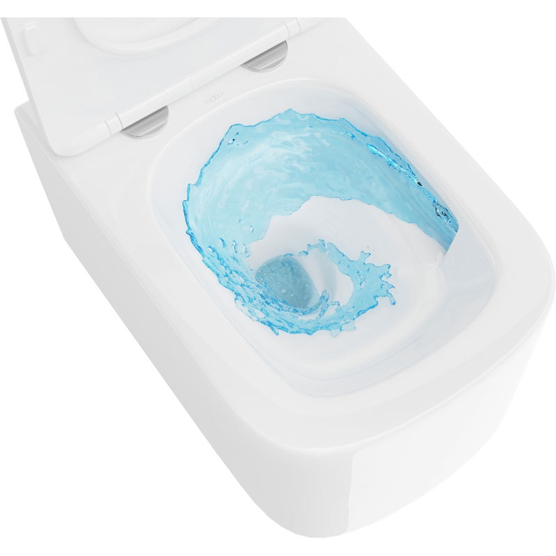 Mexen Vivo rimless Tornado toilet bowl with slim soft-close seat, duroplast, white gloss - 30610200T