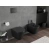 Mexen Rico Rimless Tornado WC Bowl with Slim Soft-Close Seat, Duroplast, Black Matte - 30721085T