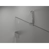 Mexen Lunar semi-circular shower cabin, left-hinged, 80 x 70 cm, transparent, chrome - 833-080L-070P-01-00