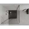 Mexen Roma swing shower cabin 90 x 90 cm, transparent, chrome + Flat tray, black - 854-090-090-01-00-4070