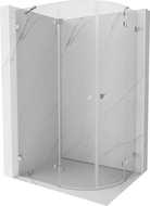 Mexen Lunar semicircular pivot shower enclosure left 90 x 70 cm, transparent, chrome - 833-090L-070P-01-00