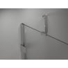 Mexen Lunar shower enclosure semicircular hinged left 100 x 70 cm, transparent, chrome - 833-100L-070P-01-00