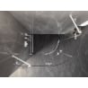 Mexen Lunar semi-circular shower enclosure with left folding door 80 x 70 cm, transparent, white - 833-080L-070P-20-00