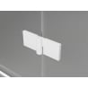 Mexen Lunar semicircular left hinged shower enclosure 100 x 80 cm, transparent, white - 833-100L-080P-20-00