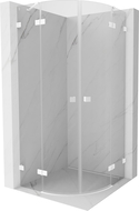 Mexen Lunar semi-circular hinged shower cabin 100 x 100 cm, transparent, white - 833-100L-100P-20-00