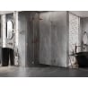 Mexen Lunar semicircular shower enclosure 90 x 90 cm, transparent, rose gold - 833-090L-090P-60-00