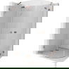 Mexen Lunar semi-circular left hinged shower enclosure 100 x 90 cm, transparent, rose gold - 833-100L-090P-60-00