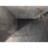 Mexen Lunar half-round shower enclosure swing left 80 x 70 cm, transparent, brushed copper - 833-080L-070P-65-00