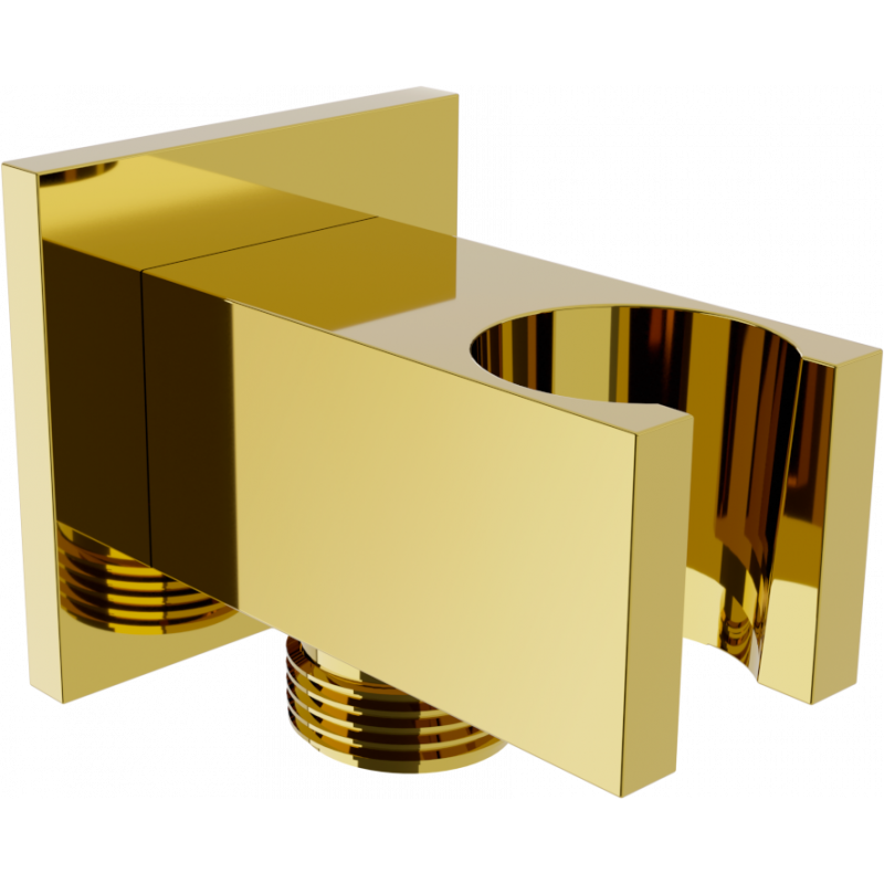 Mexen Cube angled connection, gold - 79300-50