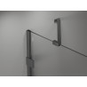Mexen Lunar semi-circular pivot shower cabin left 90 x 70 cm, transparent, gun metal - 833-090L-070P-95-00