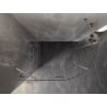 Mexen Lunar semi-circular shower enclosure left 80 x 70 cm, transparent, brushed nickel - 833-080L-070P-97-00