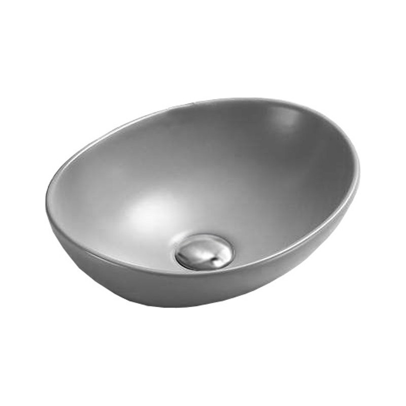 Mexen Elza countertop sink 40 x 33 cm, light gray matte - 21014061