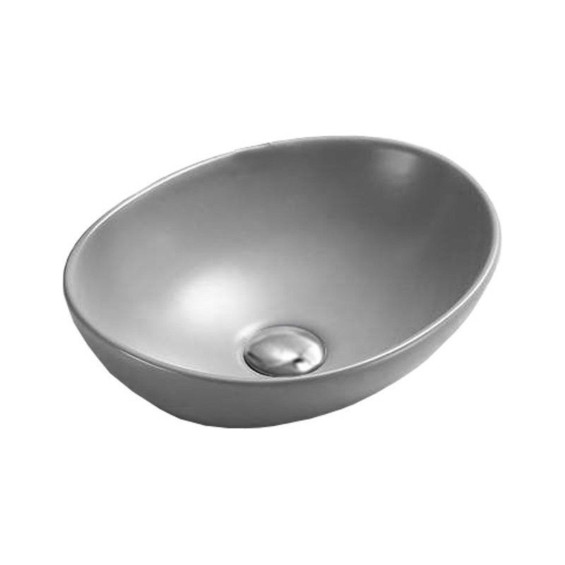 Mexen Elza countertop washbasin 40 x 33 cm, Light grey matt - 21014061