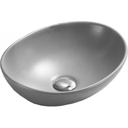 Mexen Elza countertop sink 40 x 33 cm, light gray matte - 21014061