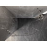 Mexen Lunar shower enclosure semicircular hinged left 100 x 90 cm, transparent, brushed nickel - 833-100L-090P-97-00