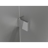 Mexen Lunar semi-circular right-hinged shower cabin 100 x 80 cm, transparent, chrome - 833-100P-080L-01-00
