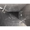 Mexen Lunar semi-circular right-hinged shower enclosure 90 x 80 cm, transparent, white - 833-090P-080L-20-00