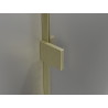 Mexen Lunar semi-circular right swing shower cabin 100 x 90 cm, transparent, brushed gold - 833-100P-090L-55-00