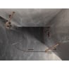 Mexen Lunar semi-circular right hinge shower cabin 80 x 70 cm, transparent, brushed copper - 833-080P-070L-65-00