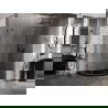 Mexen Lunar semicircular shower cabin right hinged 90 x 70 cm, transparent, gun gray brushed - 833-090P-070L-66-00
